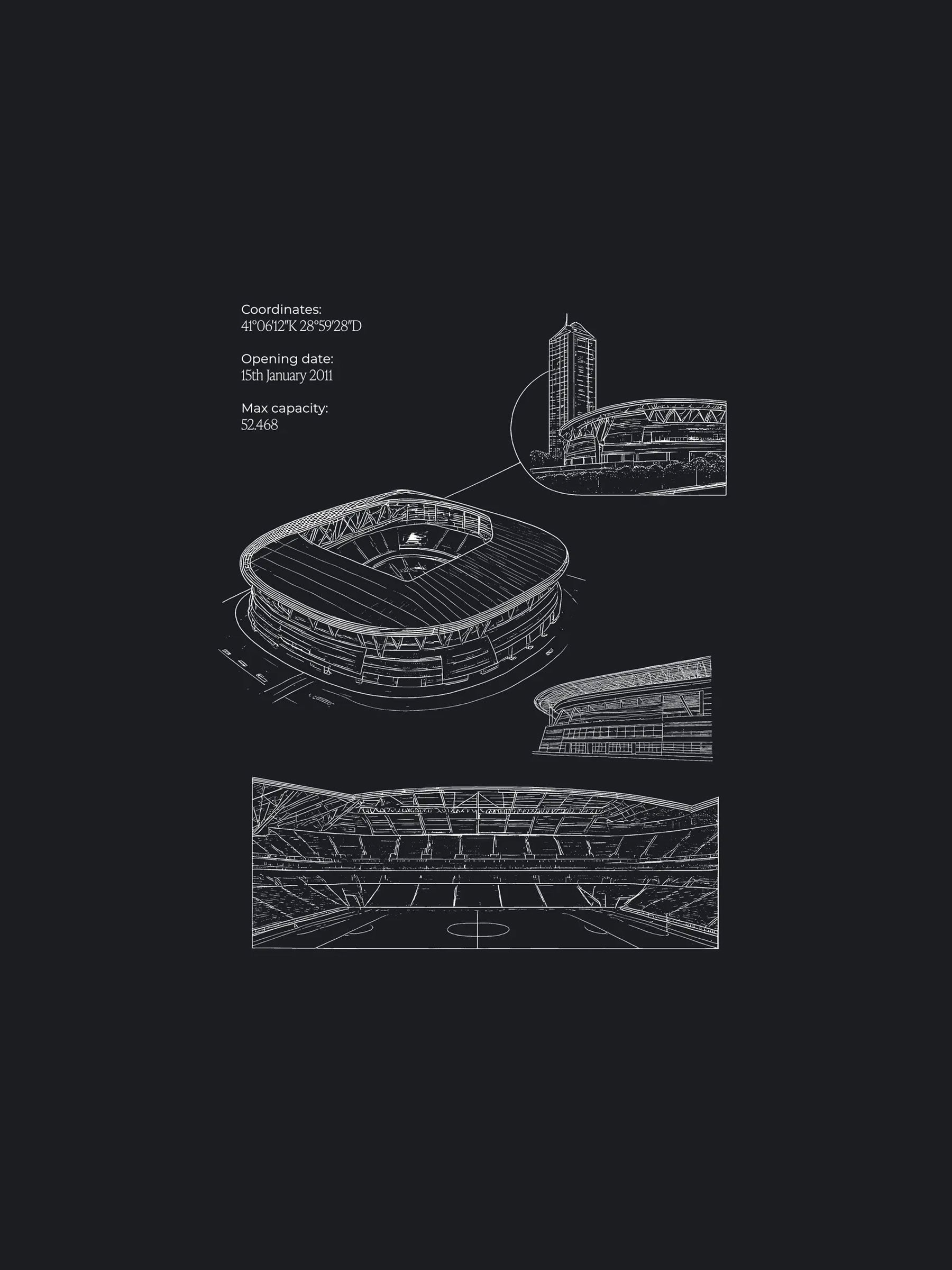 Tepe Plan Oversize T-shırt
