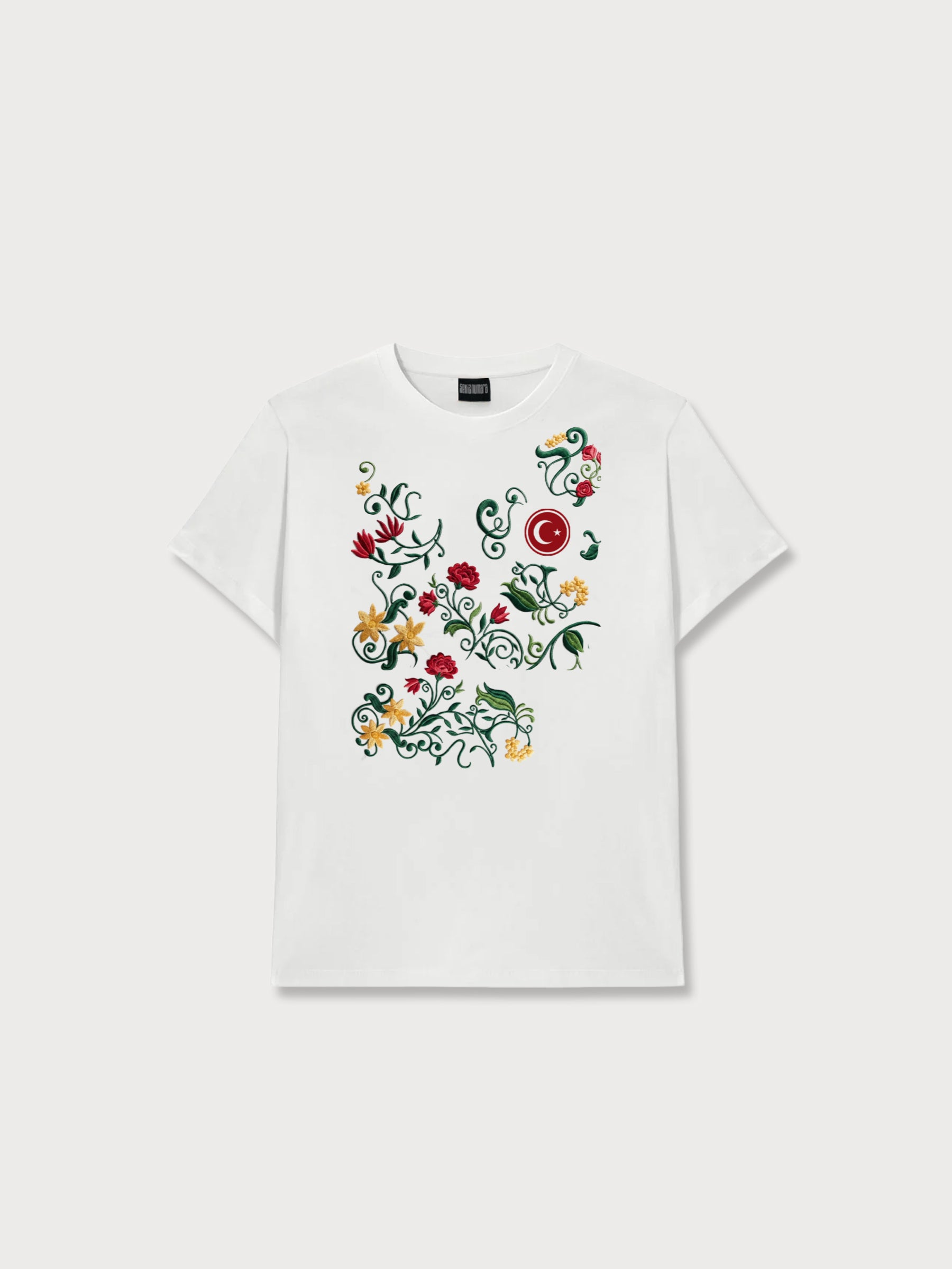 Türkiye Flowers Baskılı T-Shırt