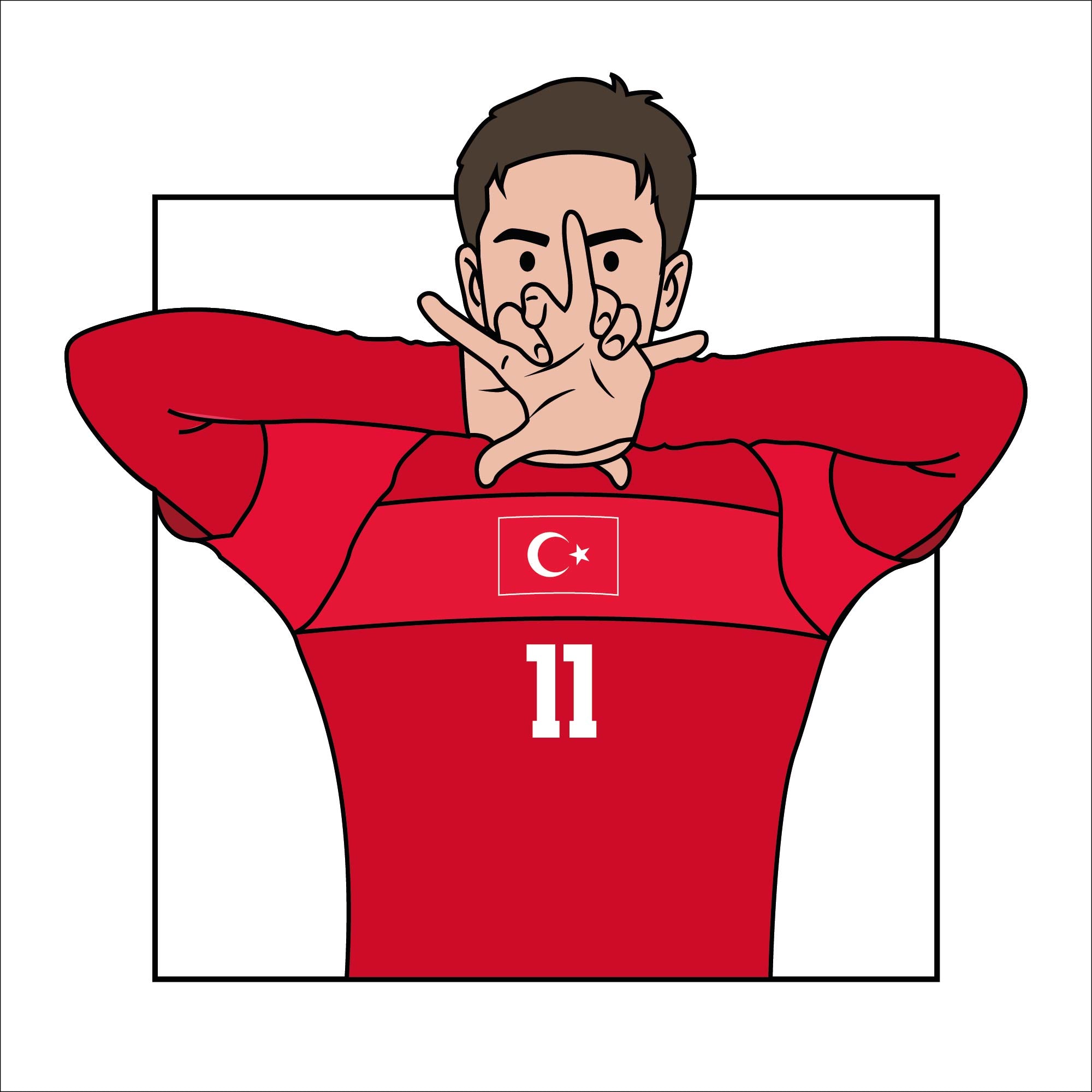 Kenan İkonik Çizim T-Shırt