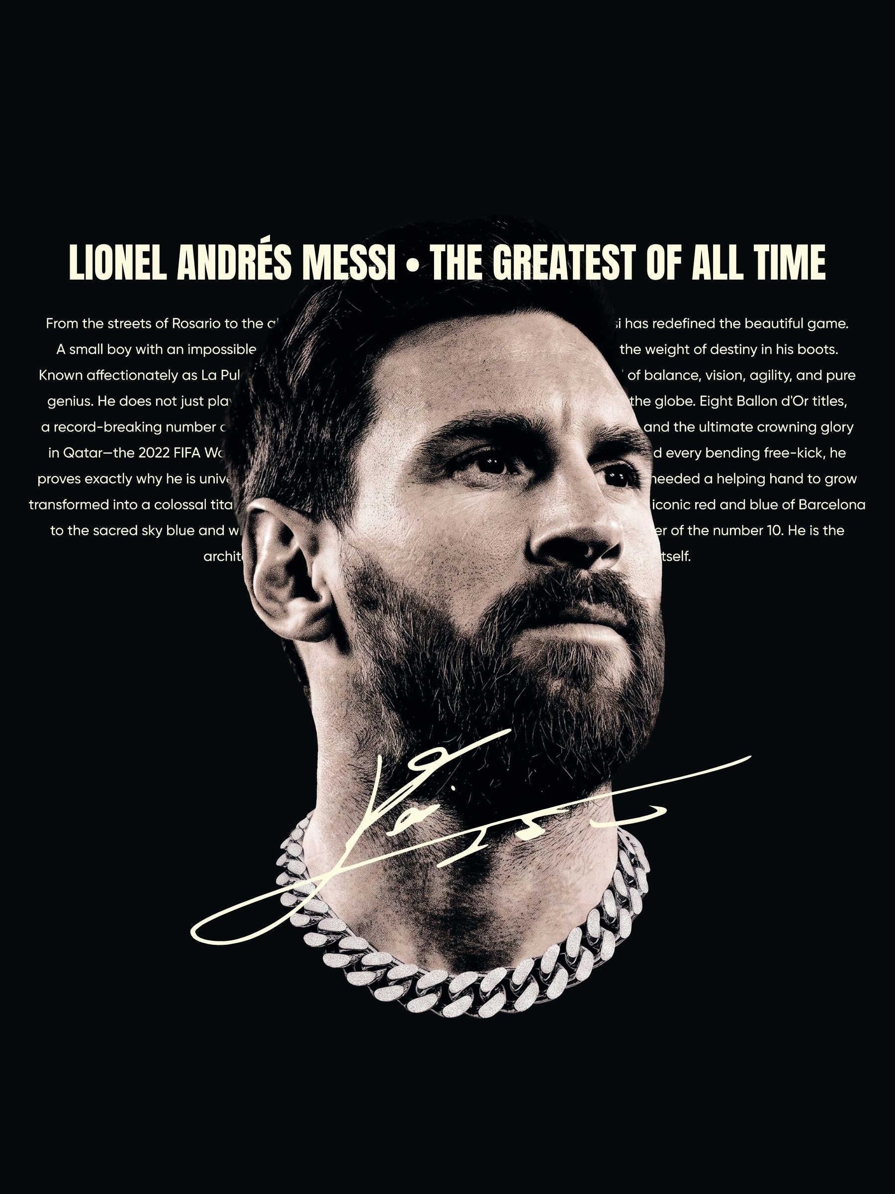 Messi GOAT Oversıze T-Shırt