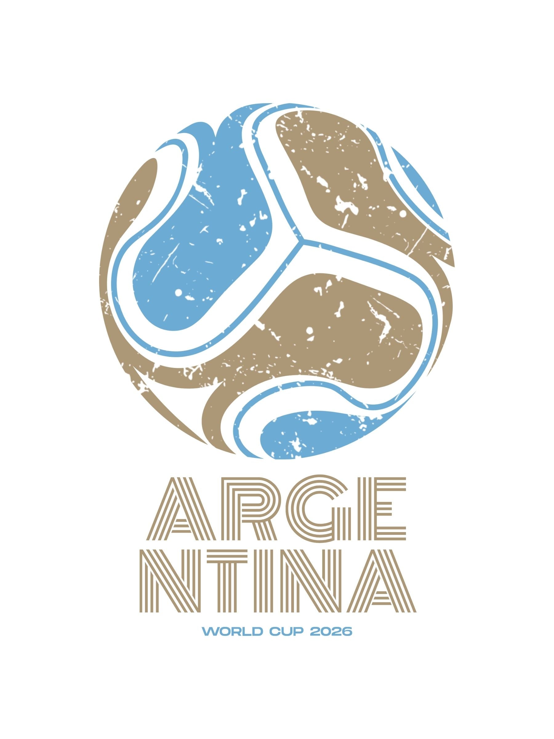 Arjantin WC Ball Oversıze T-Shırt