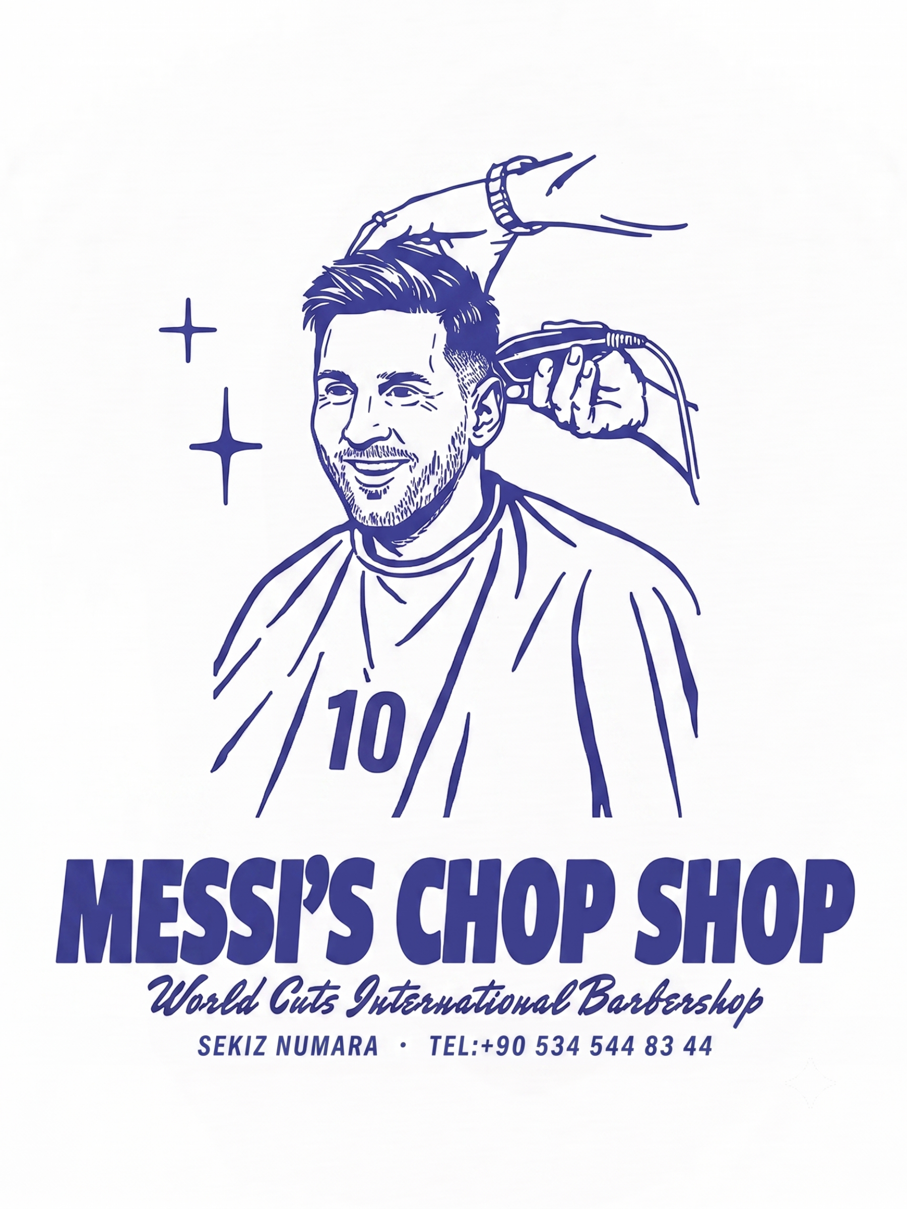 Messi Barber Oversıze T-Shırt