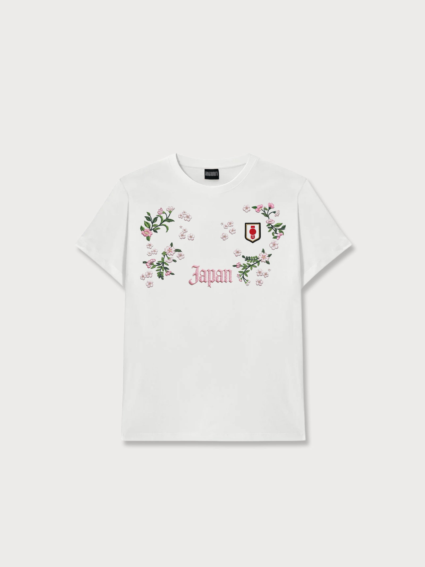 Japonya Flowers Baskılı T-Shırt