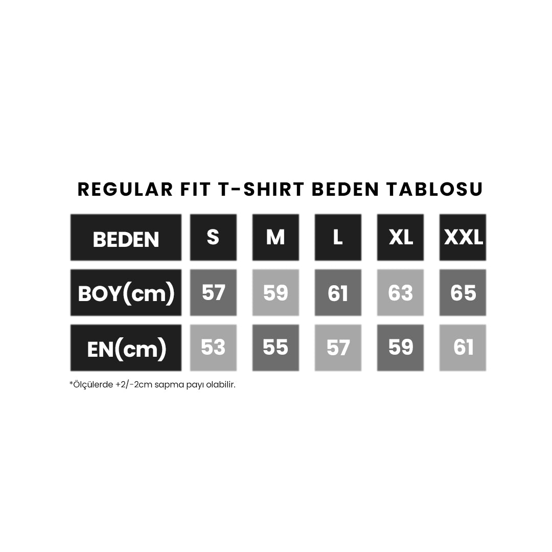 World Cup 26 Tıcket T-Shırt Beden Tablosu