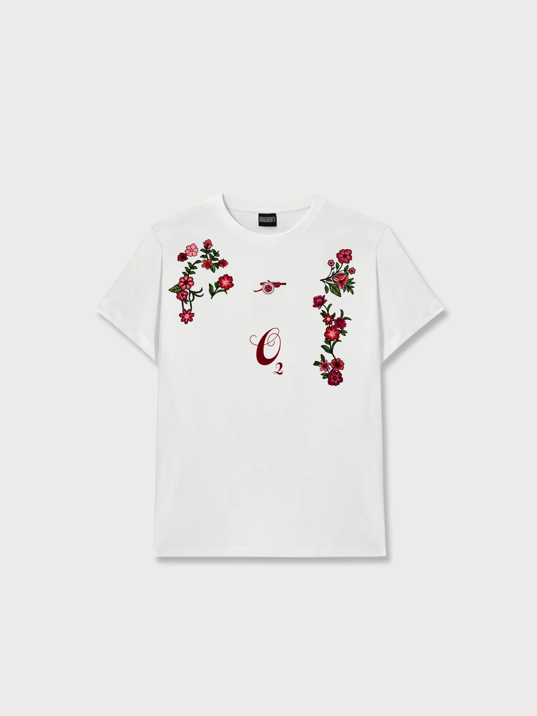 Topçu Flowers Baskılı T-Shırt